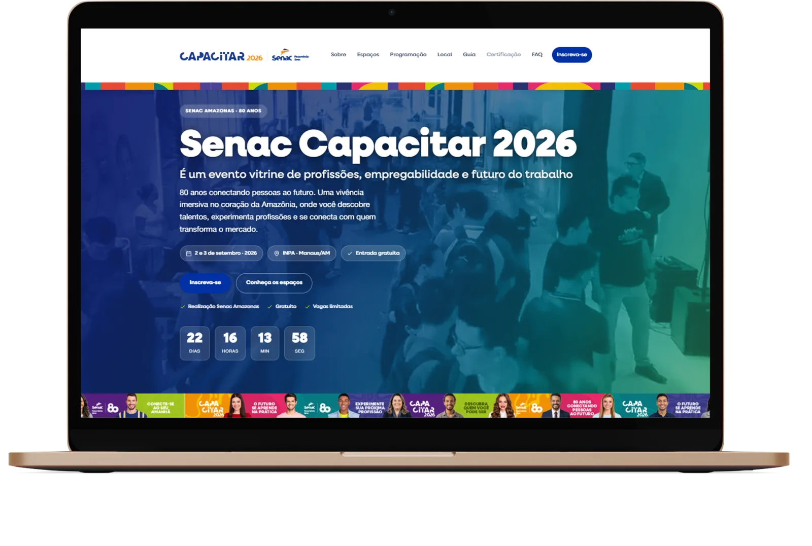 Plataforma de Inscrições e Eventos de Capacitação Profissional
