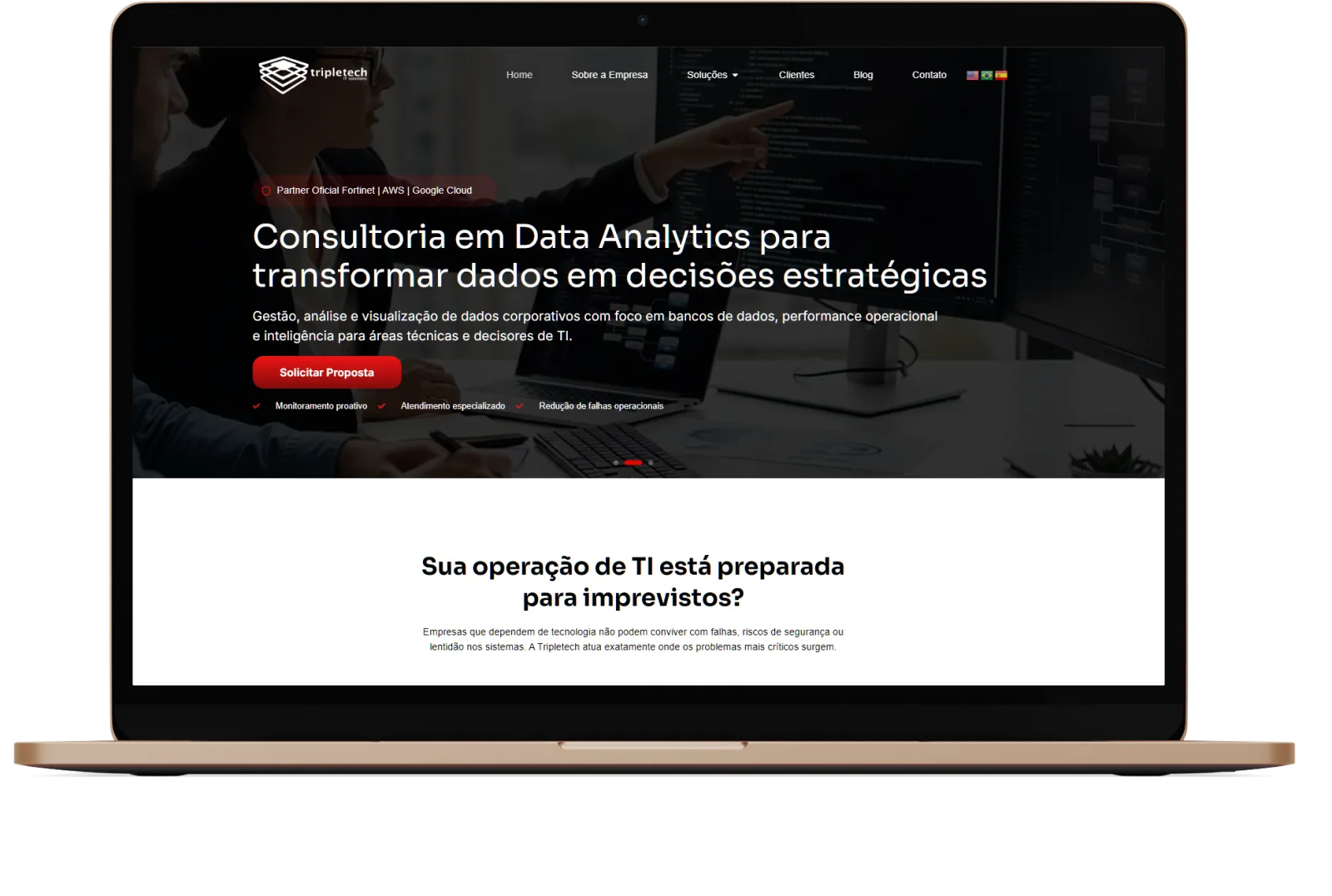 Portal B2B de Consultoria em Data Analytics & TI