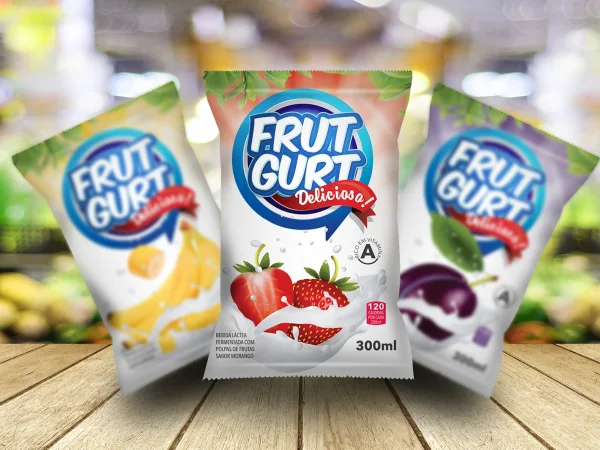 Criação de Marca e Design de Embalagens — FrutGurt